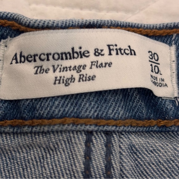 NWOT Abercrombie & Fitch Blue the Vintage Flare High Rise Jeans - Sz 30 - Picture 6 of 6